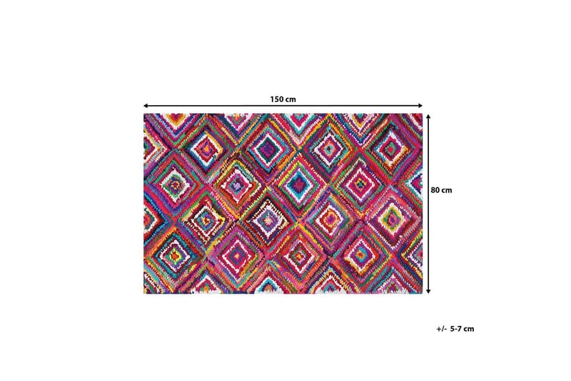 Matto Kaiseri 80x150 - Monivärinen - Kodintekstiilit & matot - Matto