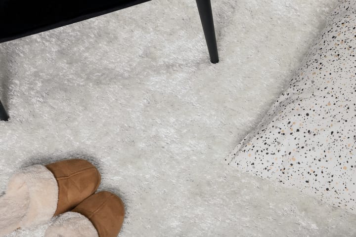 Matto Madison 200x200 cm - Valkoinen - Pyöreät matot - Puuvillamatto - Iso matto