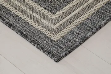 Matto Madrid Frame 80x340 cm Tasokudottu Harmaa - Harmaa - Kodintekstiilit & matot - Matto - Tasokudotut matot