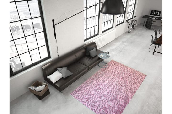 Matto Mount Heldy 80x150 cm Roosa - D-Sign - Wilton-matto - Kuviollinen matto & värikäs matto