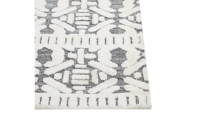 Matto Sibi - Valkoinen, Harmaa, 200x300 cm - Kodintekstiilit & matot - Matto - Tasokudotut matot