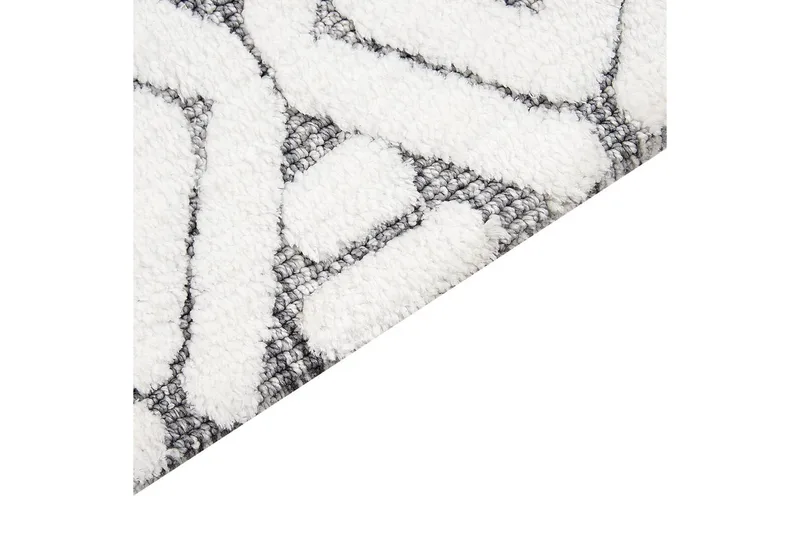 Matto Sibi - Valkoinen, Harmaa, 300x400 cm - Kodintekstiilit & matot - Matto - Tasokudotut matot