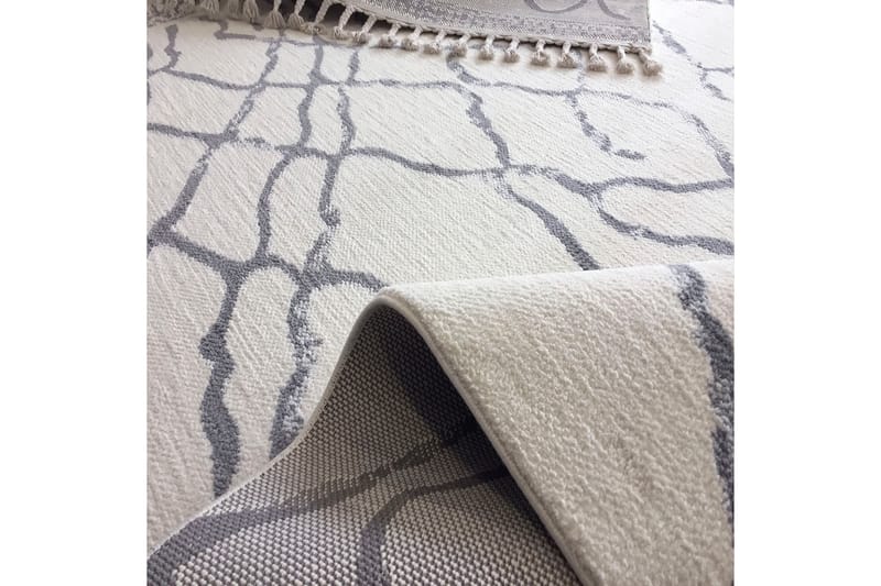 Matto Tacettin 200x290 cm - Valkoinen / Harmaa - Kodintekstiilit & matot - Matto