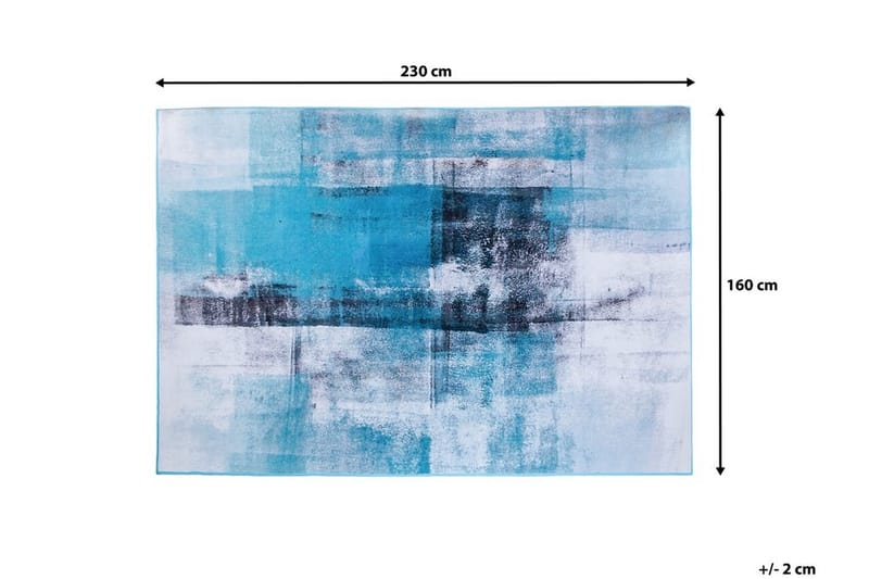 Matto Trabzon 160x230 cm - Valkoinen/Musta/Monivärinen - Kodintekstiilit & matot - Matto