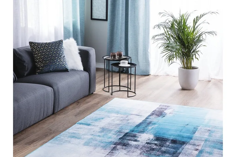 Matto Trabzon 160x230 cm - Valkoinen/Musta/Monivärinen - Kodintekstiilit & matot - Matto - Moderni matto - Wilton-matto