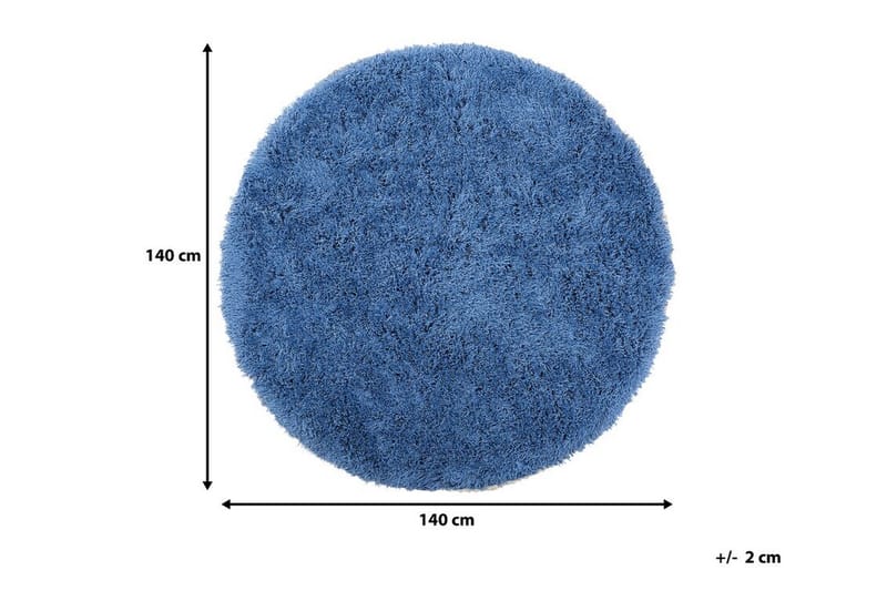 Matto Winterhay Pyöreä 140 cm - Sininen - Matto