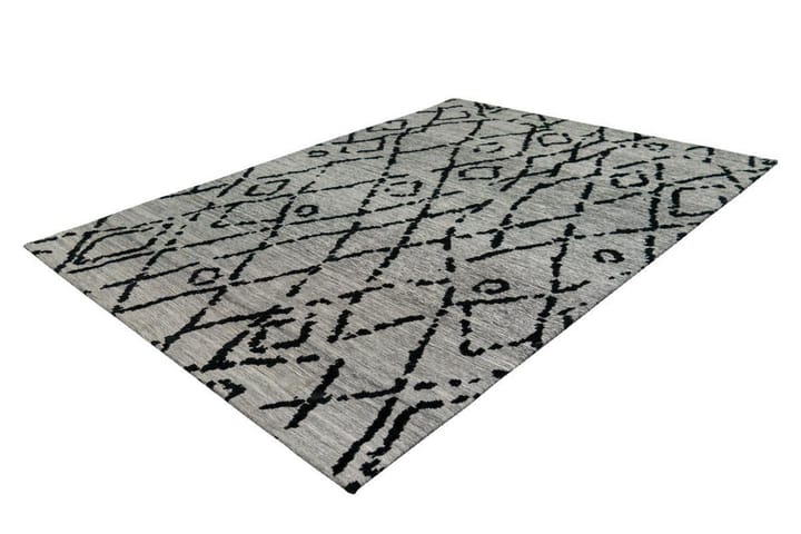 Matto Yorklomnorquay Eaby 120x170 cm Harmaa/Musta - D-Sign - Wilton-matto - Kuviollinen matto & värikäs matto