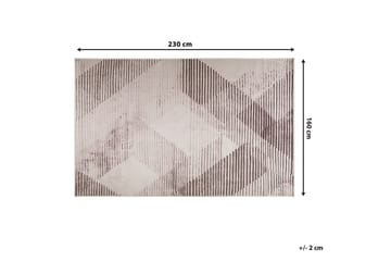 Matto Priston 160x230 cm - Musta - Kodintekstiilit & matot - Matto - Moderni matto - Wilton-matto