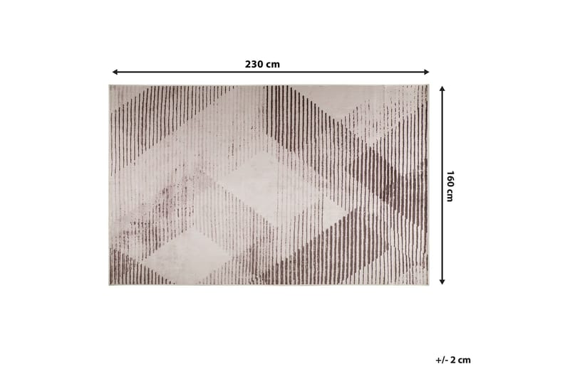 Matto Priston 160x230 cm - Musta - Kodintekstiilit & matot - Matto - Moderni matto - Wilton-matto