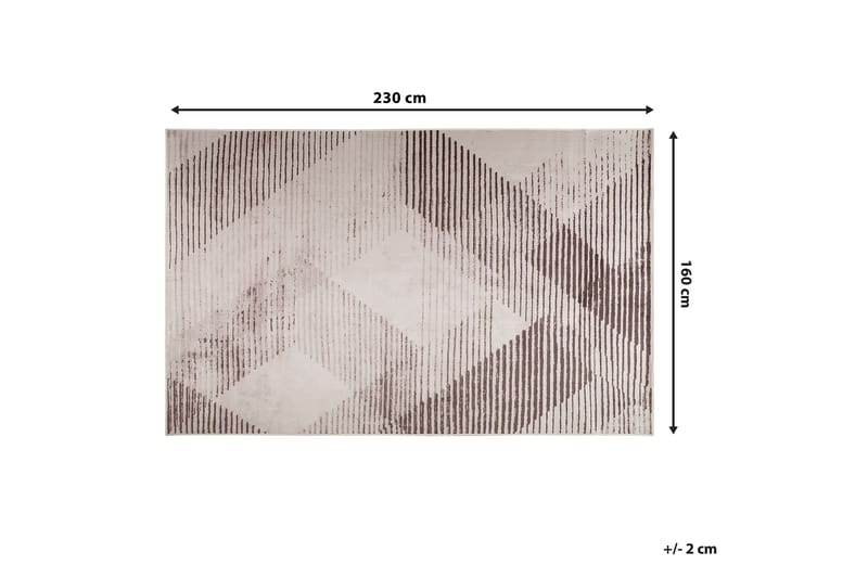Matto Priston 160x230 cm - Musta - Kodintekstiilit & matot - Matto