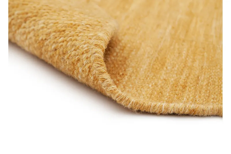 Birka villamatto pyöreä 240 cm - Keltainen - Kodintekstiilit & matot - Matto - Moderni matto - Villamatto
