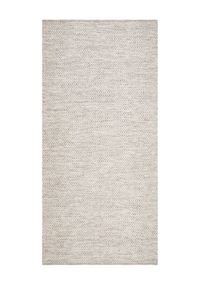 Varberg puuvillamatto 75x150 cm suorakaide, Beige