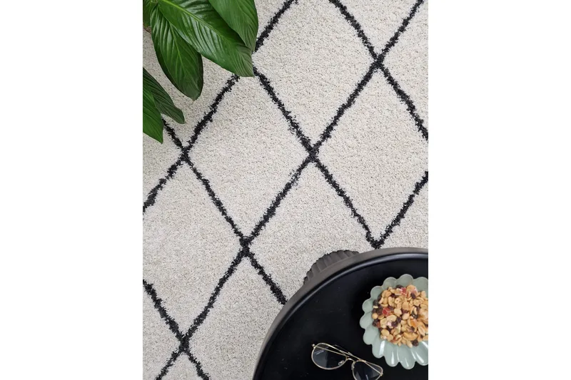 Portland nukkamatto 160x230 cm - Valkoinen - Kodintekstiilit & matot - Matto - Moderni matto - Nukkamatto