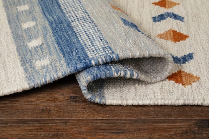 Fagersta villamatto 160x230 cm - Sininen - Kodintekstiilit & matot - Matto - Moderni matto - Villamatto