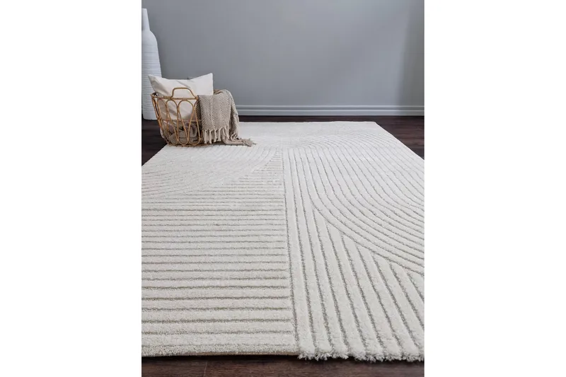 Bella wilton-matto 200x290 cm suorakaide - Valkoinen - Kodintekstiilit & matot - Matto - Moderni matto - Wilton-matto