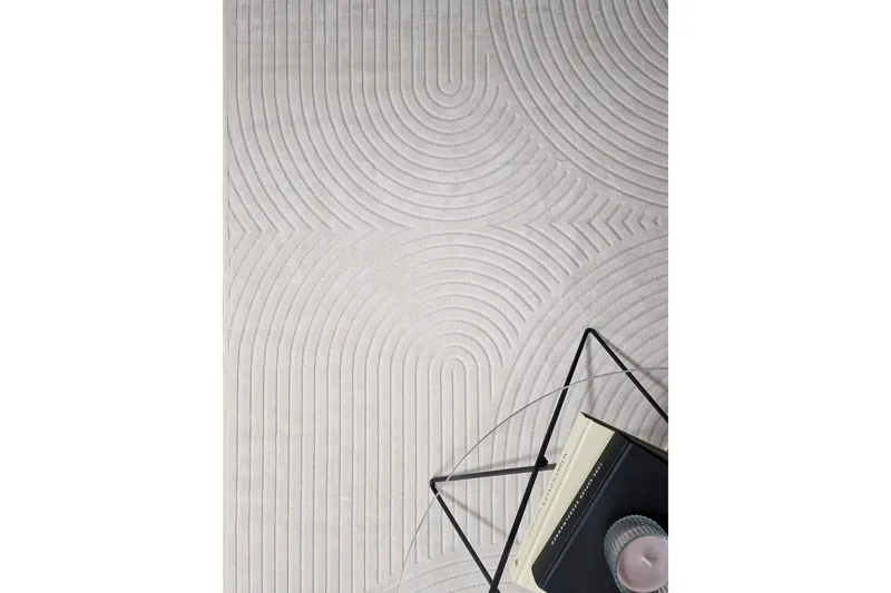 Granada viskoosimatto 200x290 cm - Luonnonväri - Kodintekstiilit & matot - Matto - Moderni matto - Viskoosimatto & keinosilkkimatto