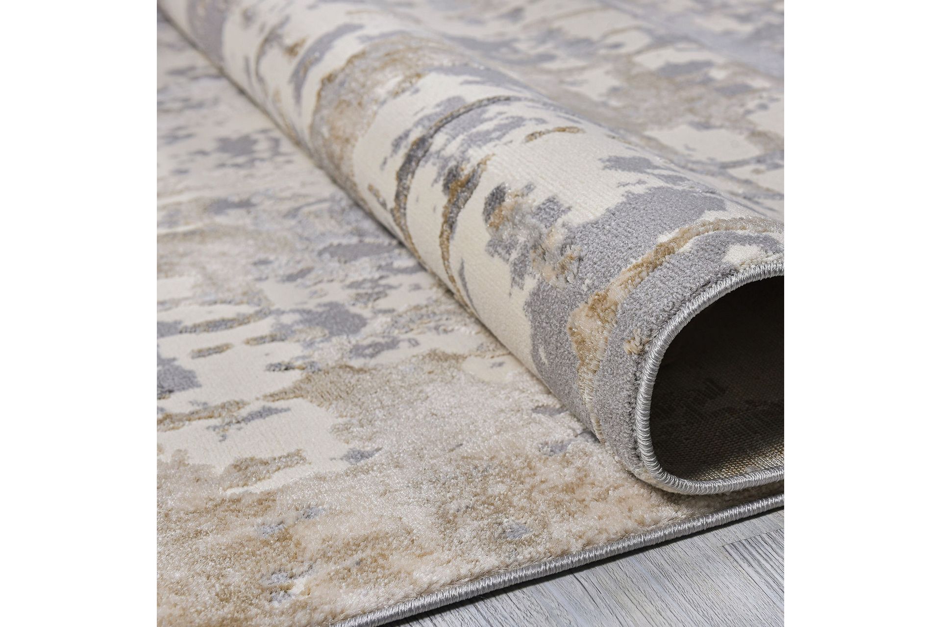 Naveena Wiltonmatto 140x200 cm Suorakaide - Harmaa/Beige/Kerma - Kodintekstiilit & matot - Matto - Moderni matto - Wilton-matto