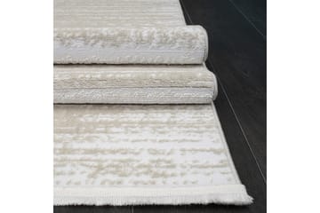 Yasemin Käytävämatto 100x300 cm Suorakaide - Valkoinen/Beige - Kodintekstiilit & matot - Matto - Moderni matto - Käytävämatto