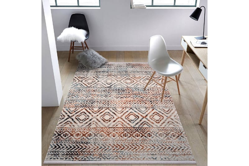 Ompati Wiltonmatto 190x290 cm suorakaide - Monivärinen - Kodintekstiilit & matot - Matto - Moderni matto - Wilton-matto