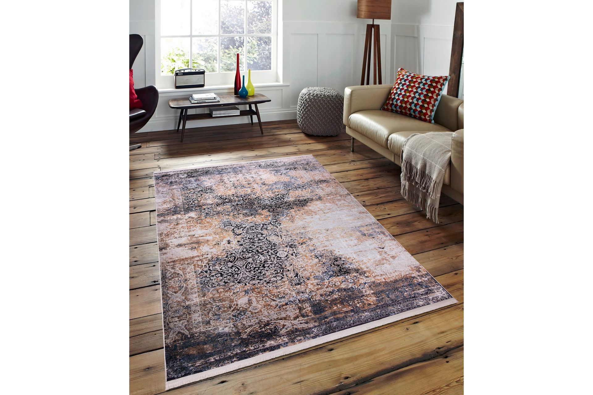 Zortea Käytävämatto 80x150 cm Suorakaide - Monivärinen - Kodintekstiilit & matot - Matto - Moderni matto - Käytävämatto