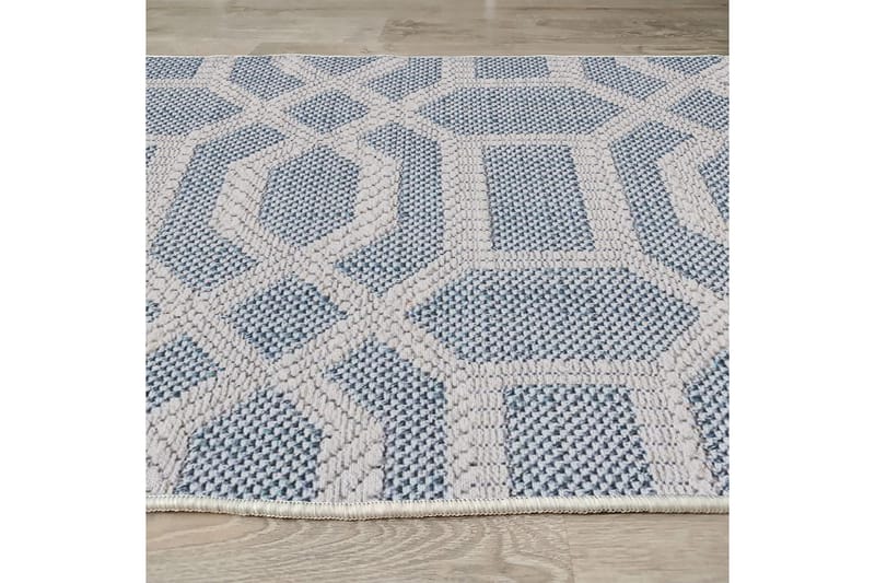 Sante Puuvillamatto 120x180 cm Suorakaide - Sininen - Kodintekstiilit & matot - Matto - Moderni matto - Puuvillamatto