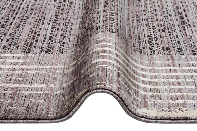Mhl Käytävämatto 100x200 cm Suorakaide - Antrasiitti/Kulta - Kodintekstiilit & matot - Matto - Moderni matto - Käytävämatto