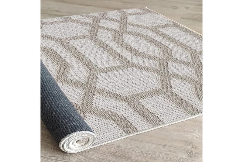 Maltina Puuvillamatto 140x220 cm Suorakaide - Harmaa - Kodintekstiilit & matot - Matto - Moderni matto - Puuvillamatto