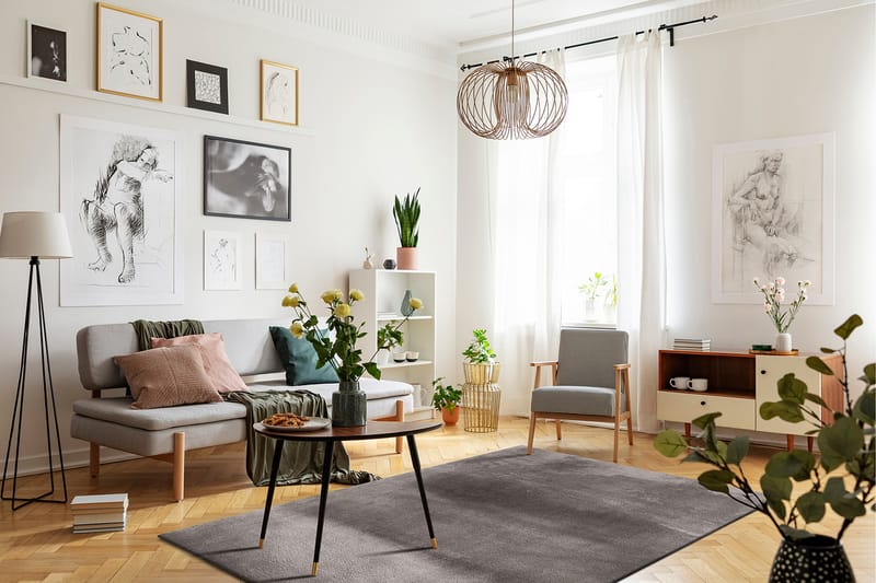 Cozy nukkamatto 240x340 cm suorakaide - Harmaa - Kodintekstiilit & matot - Matto - Moderni matto - Nukkamatto