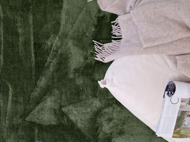 Cozy Ryamatto 240x340 cm Suorakulmainen - Vihreä - Kodintekstiilit & matot - Matto - Moderni matto - Nukkamatto