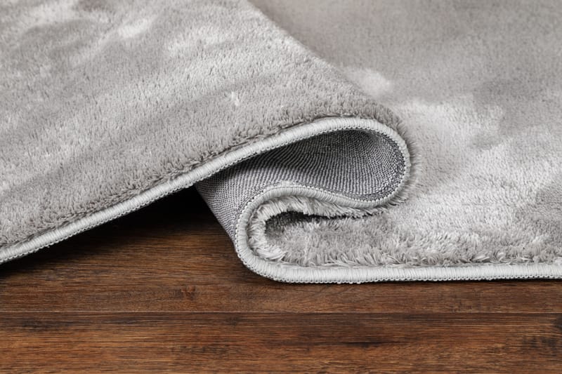 Cozy nukkamatto pyöreä 200 cm - Hopea - Kodintekstiilit & matot - Matto - Pyöreät matot