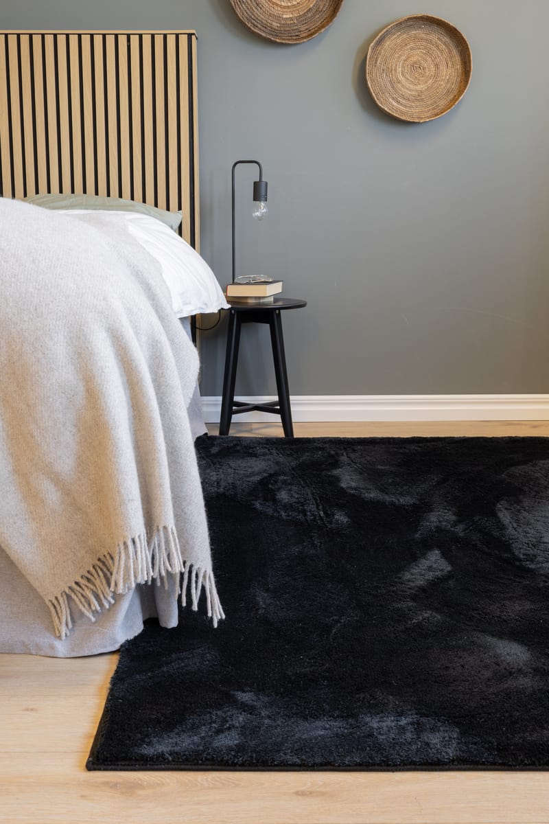 Cozy nukkamatto 200x290 cm suorakaide - Musta - Kodintekstiilit & matot - Matto - Moderni matto - Nukkamatto