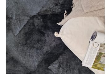 Cozy nukkamatto pyöreä 200 cm - Musta - Kodintekstiilit & matot - Matto - Pyöreät matot