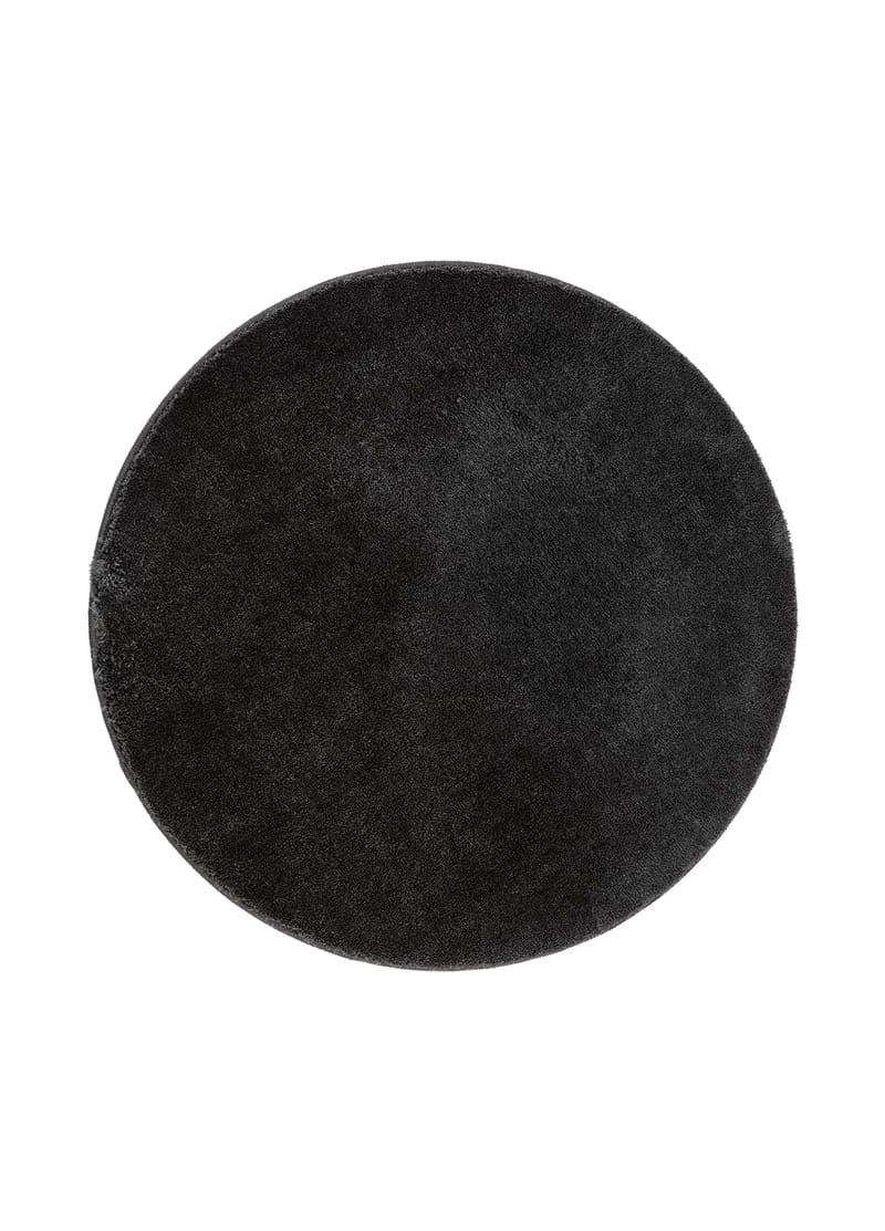 Cozy nukkamatto pyöreä 200 cm - Musta - Kodintekstiilit & matot - Matto - Pyöreät matot