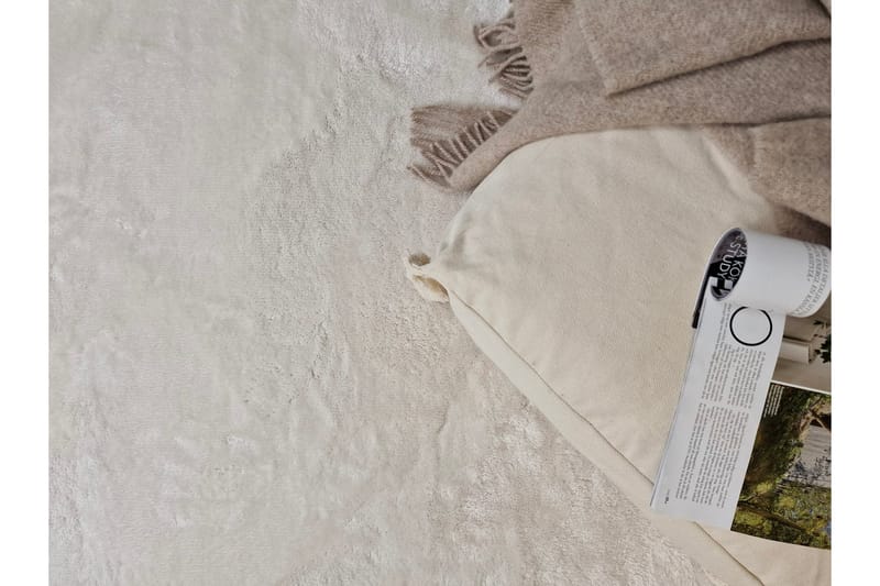 Cozy nukkamatto pyöreä 120 cm - Valkoinen - Kodintekstiilit & matot - Matto - Pyöreät matot