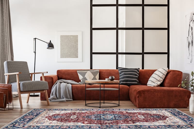 Tarfaya Frye-matto 160x230 cm - Punainen - Kodintekstiilit & matot - Matto - Moderni matto - Wilton-matto