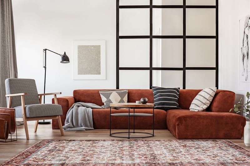 Tarfaya frieze-matto 200x290 cm - Viininpunainen - Kodintekstiilit & matot - Matto - Moderni matto - Wilton-matto