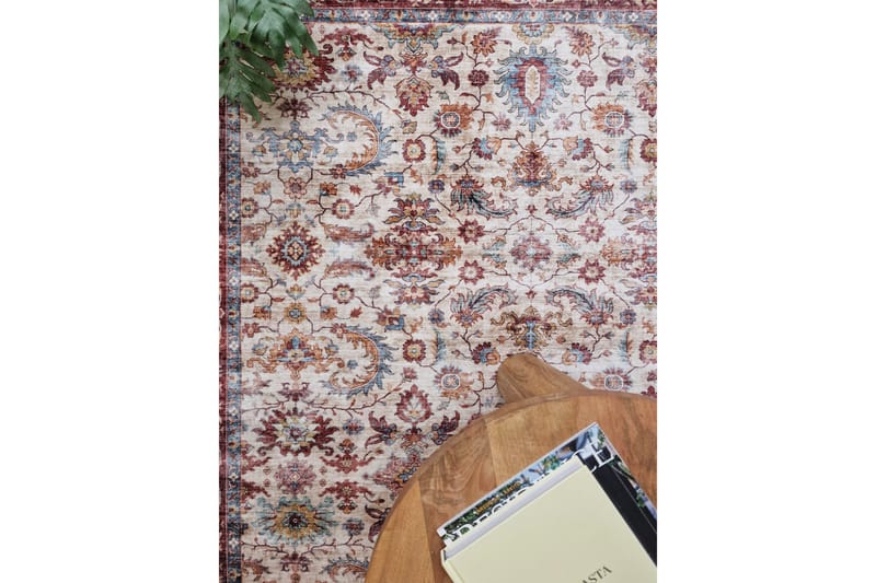 Tarfaya frieze-matto 160x230 cm - Viininpunainen - Kodintekstiilit & matot - Matto - Moderni matto - Wilton-matto