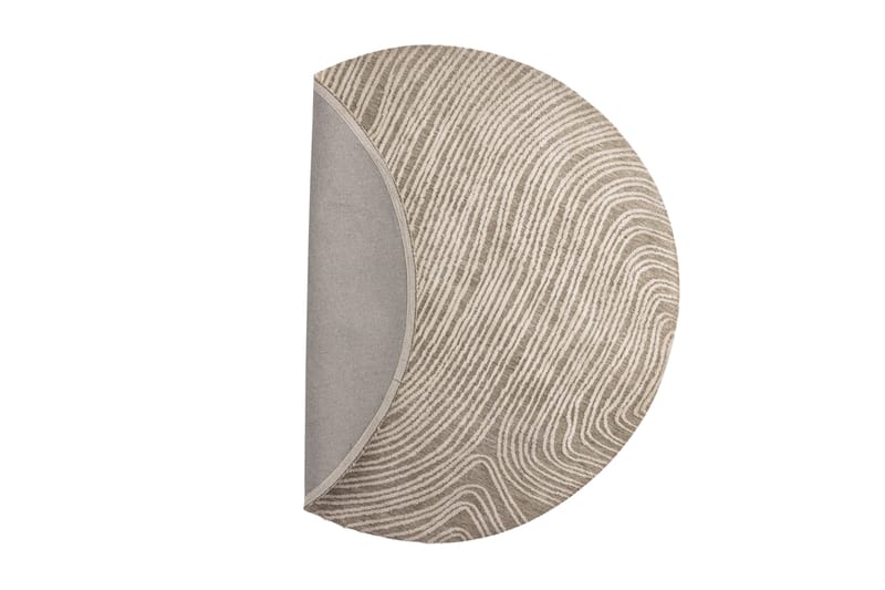 Nukkamatto Melle 200 cm Pyöreä - Beige - Kodintekstiilit & matot - Matto - Moderni matto - Nukkamatto