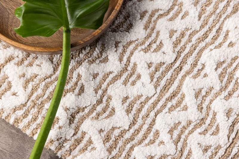 Puuvillamatto Philippa 60x90 cm - Beige - Kodintekstiilit & matot - Matto - Moderni matto - Puuvillamatto