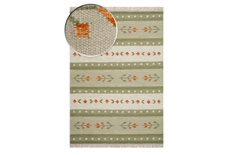 Fagersta villamatto 160x230 cm - Vihreä - Kodintekstiilit & matot - Matto - Moderni matto - Villamatto