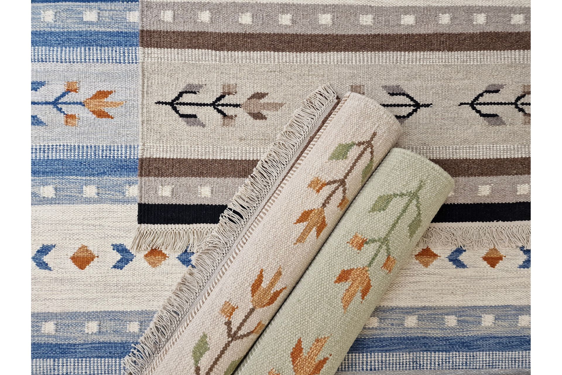 Fagersta Villamatto 80x200 cm - Vihreä - Kodintekstiilit & matot - Matto - Moderni matto - Villamatto