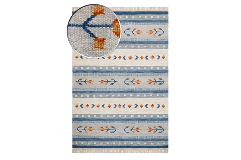 Fagersta villamatto 160x230 cm - Sininen - Kodintekstiilit & matot - Matto - Moderni matto - Villamatto