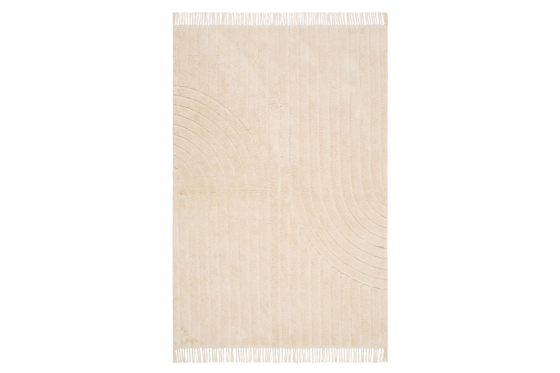 Marocko puuvillamatto 240x340 cm - Kerma - Kodintekstiilit & matot - Matto - Moderni matto - Puuvillamatto