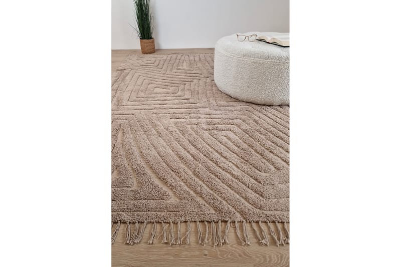 Marocko puuvillamatto 160x230 cm - Pellava - Kodintekstiilit & matot - Matto - Moderni matto - Puuvillamatto