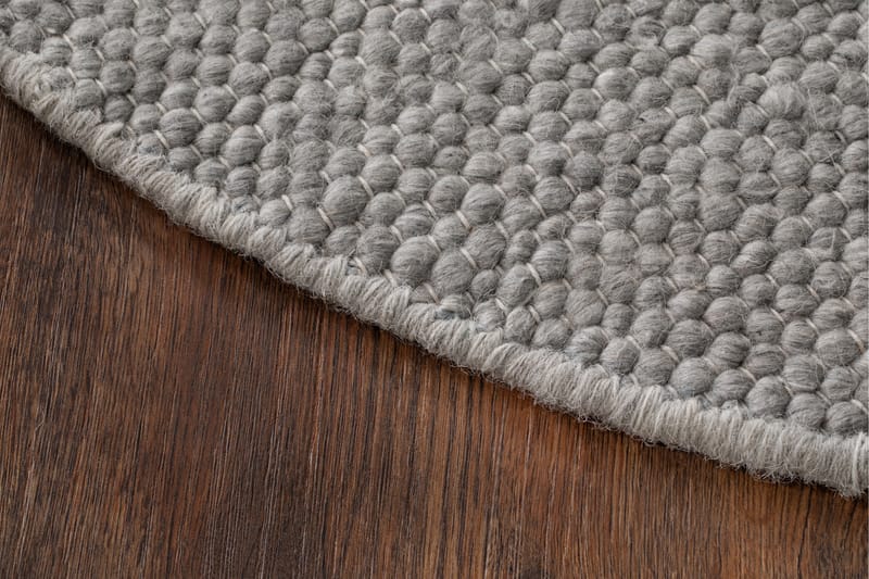 Skagen villamatto pyöreä 200 cm - Hopea - Kodintekstiilit & matot - Matto - Moderni matto - Villamatto