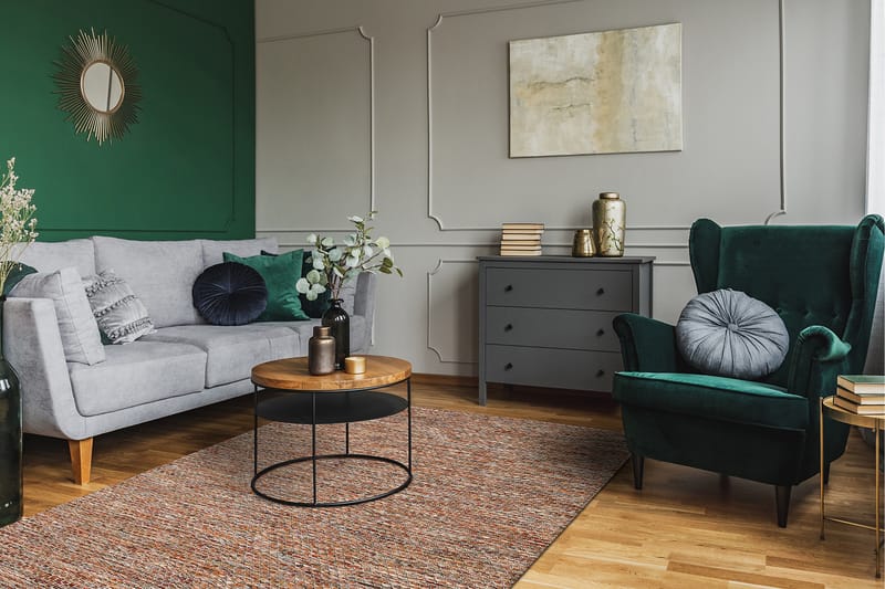 Torekov Villamatto 240x340 cm - Monivärinen - Kodintekstiilit & matot - Matto - Moderni matto - Villamatto