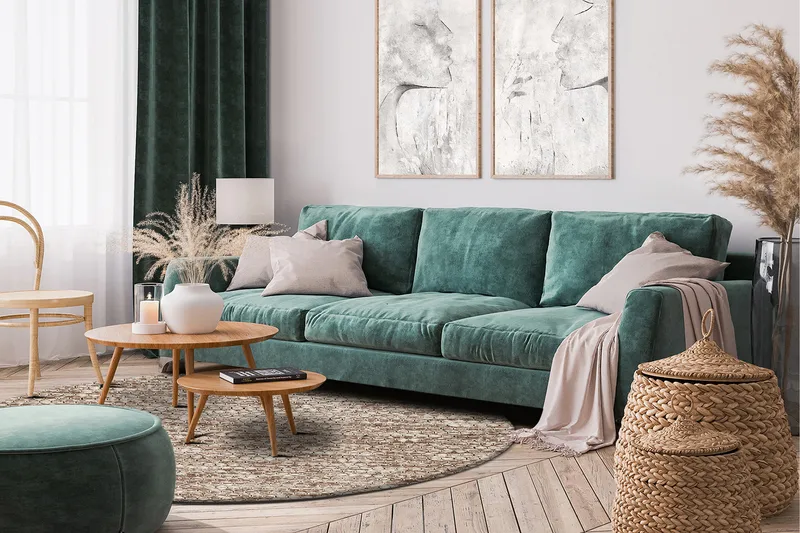 Torekov villamatto pyöreä 300 cm - Nougat - Kodintekstiilit & matot - Matto - Moderni matto - Villamatto