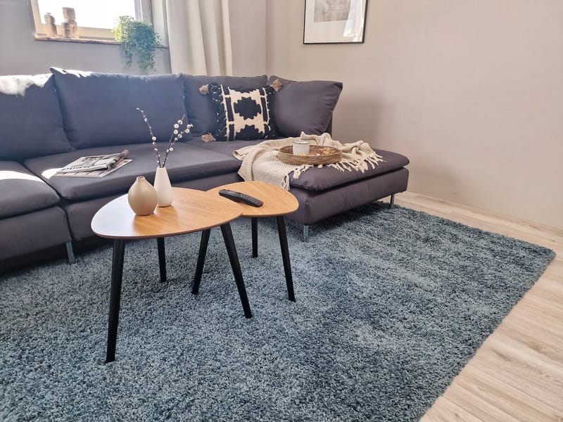 Lounge nukkamatto 300x400 cm suorakaide - Petroolinsininen - Kodintekstiilit & matot - Matto - Moderni matto - Nukkamatto
