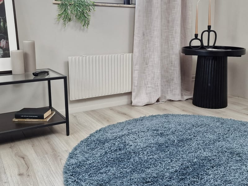 Lounge nukkamatto pyöreä 300 cm - Petroolinsininen - Kodintekstiilit & matot - Matto - Moderni matto - Nukkamatto