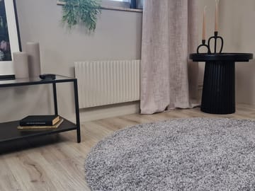 Lounge nukkamatto pyöreä 160 cm - Hopea - Kodintekstiilit & matot - Matto - Moderni matto - Nukkamatto